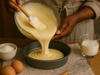 20250531_2106_Cake-Batter-Preparation_remix_01jwmksyxqfka8m3gfe6h654sm